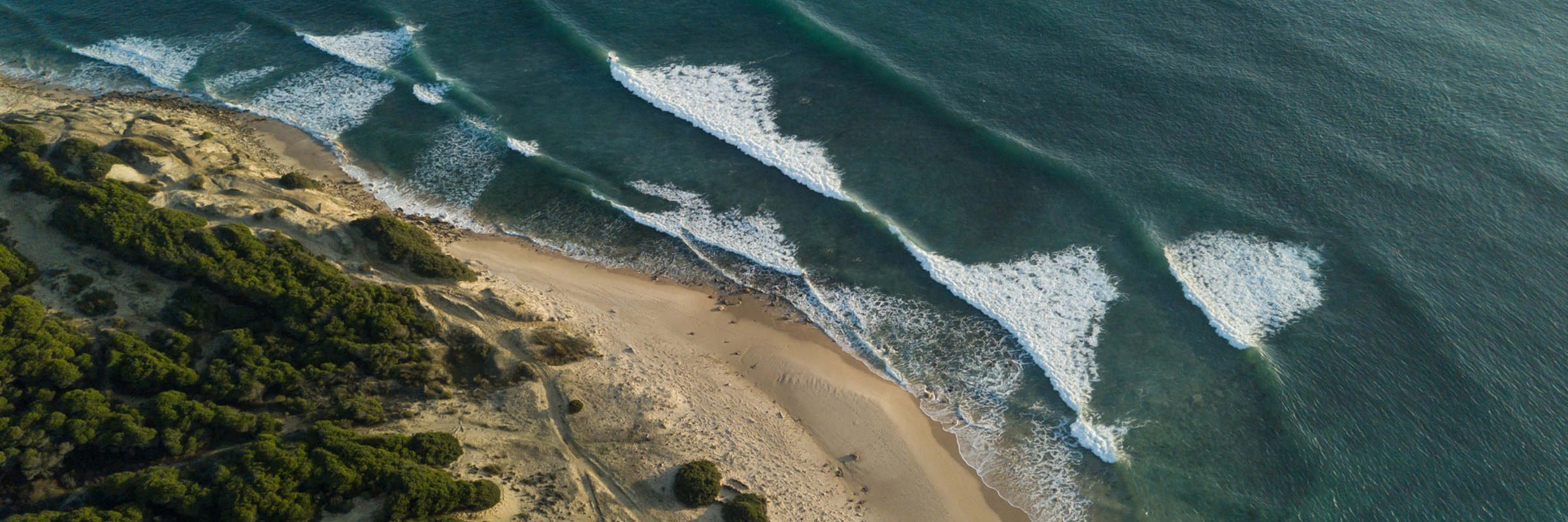 Punta Paloma beach seen from the air
