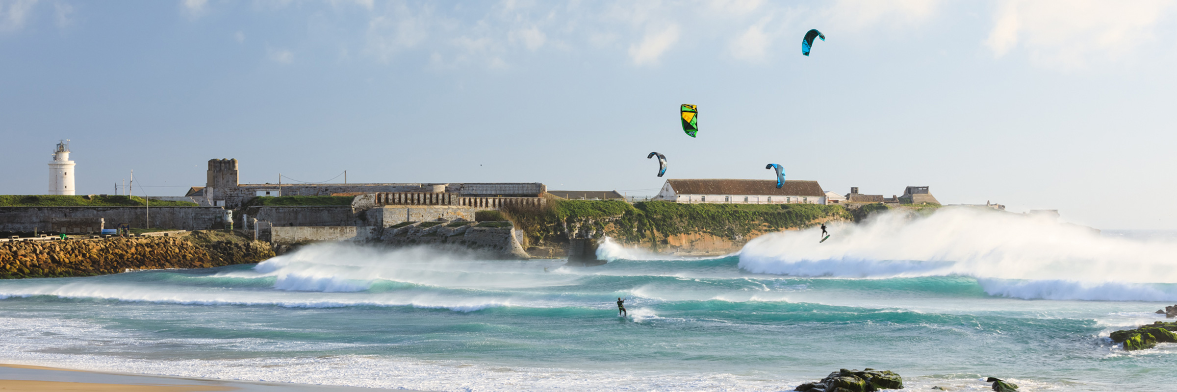 Kiters en la Playa del Balneario