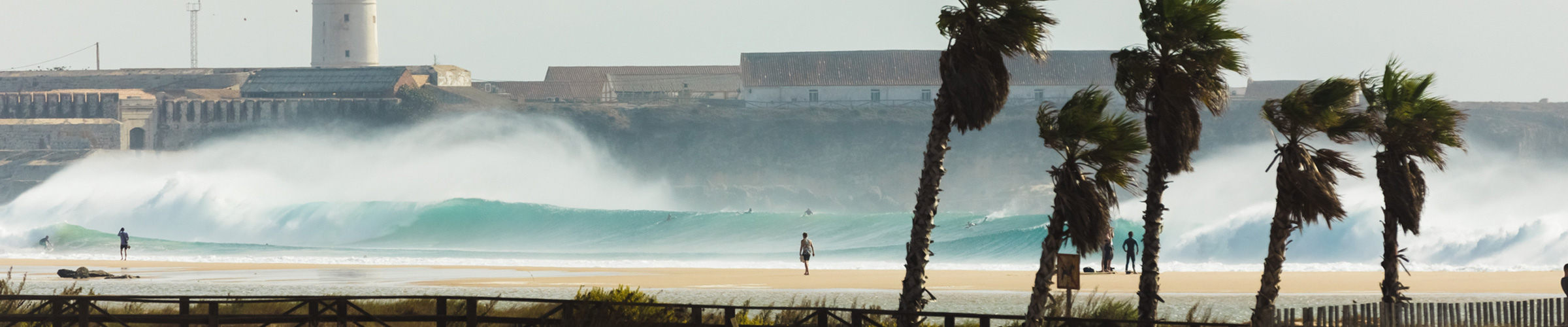 Tarifa Beach with East Wind